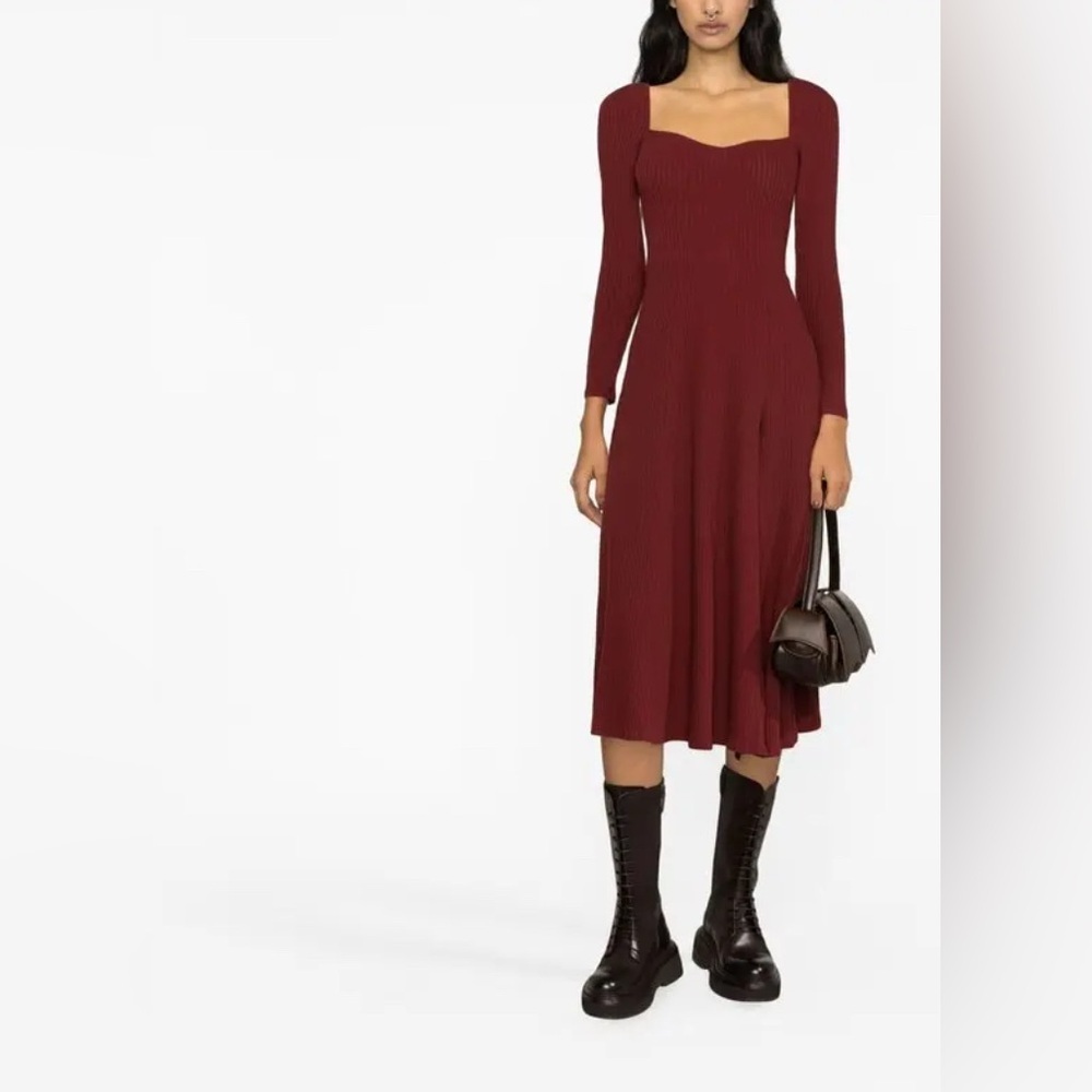 REFORMATION Banks Rib-Knit Dress, Size XS